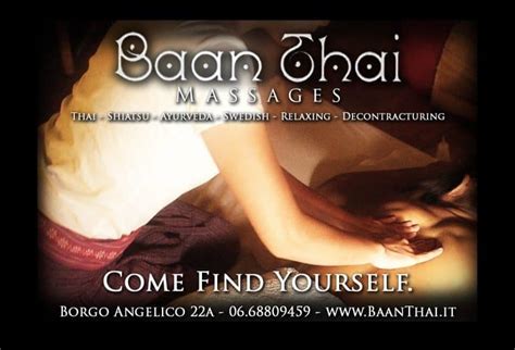 thai massage rome italy|English .